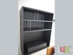 Open storage with shelves and interior partitions .. | Black Pine