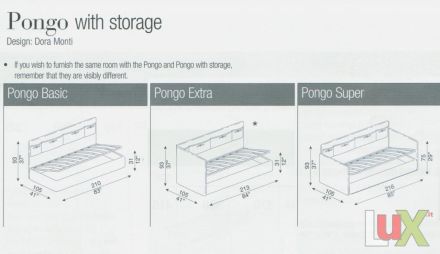 BED Model PONGO SUPER CONTENITORE