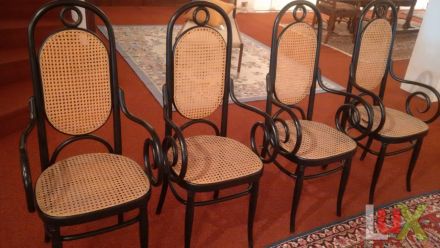 4. September schwarz lackierte Stühle mit Sitz un.. | Schwarzes